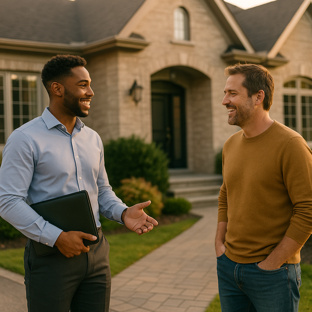 Your Sherbrooke Landian listing agent meeting a client