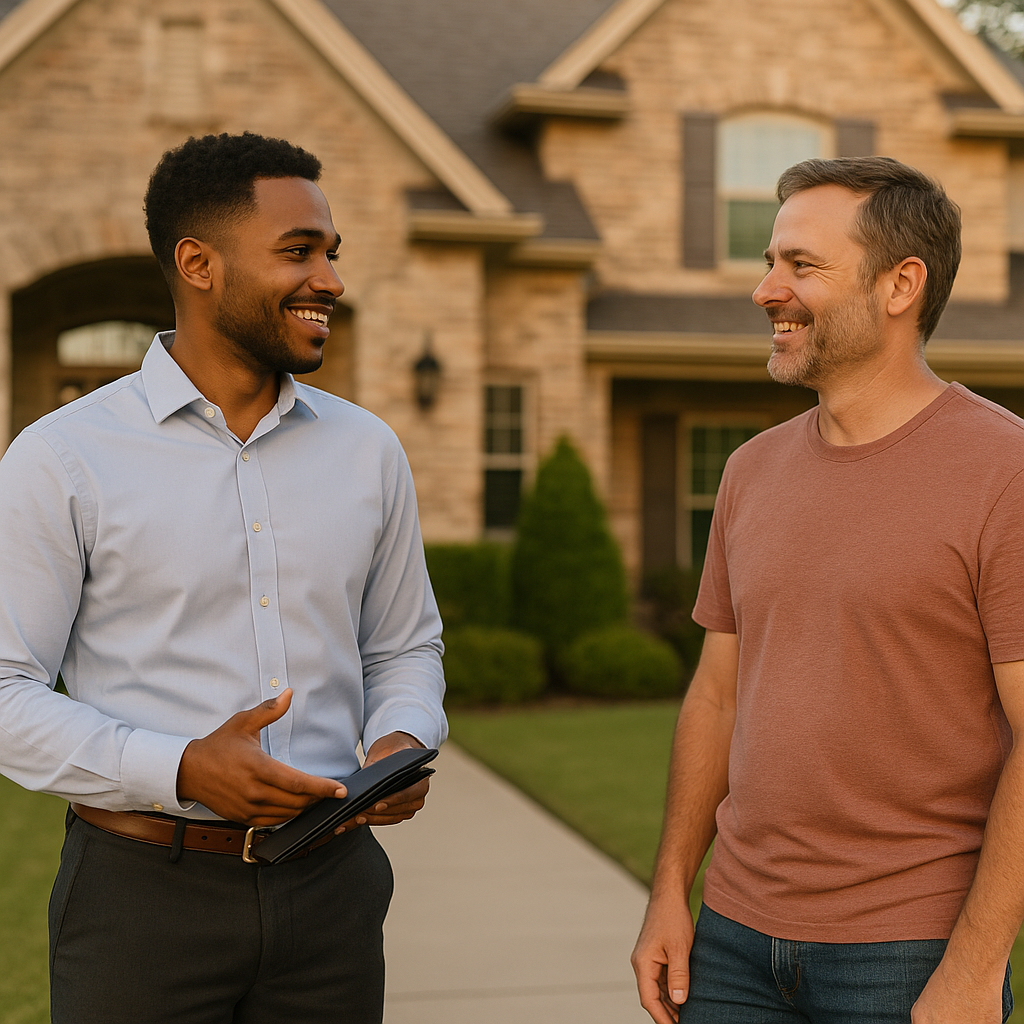 Your Sherman Landian listing agent meeting a client