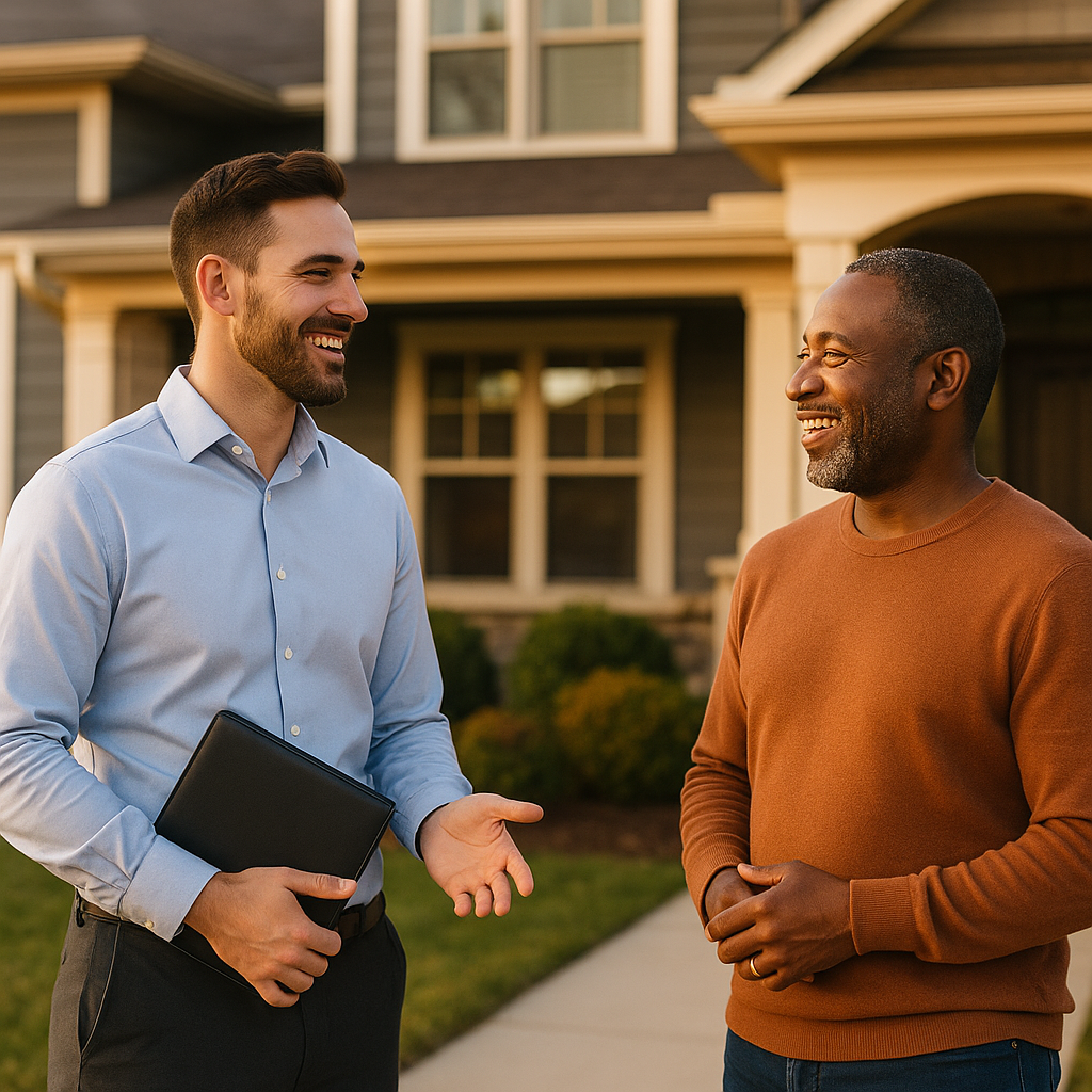 Your Des Moines Landian listing agent meeting a client