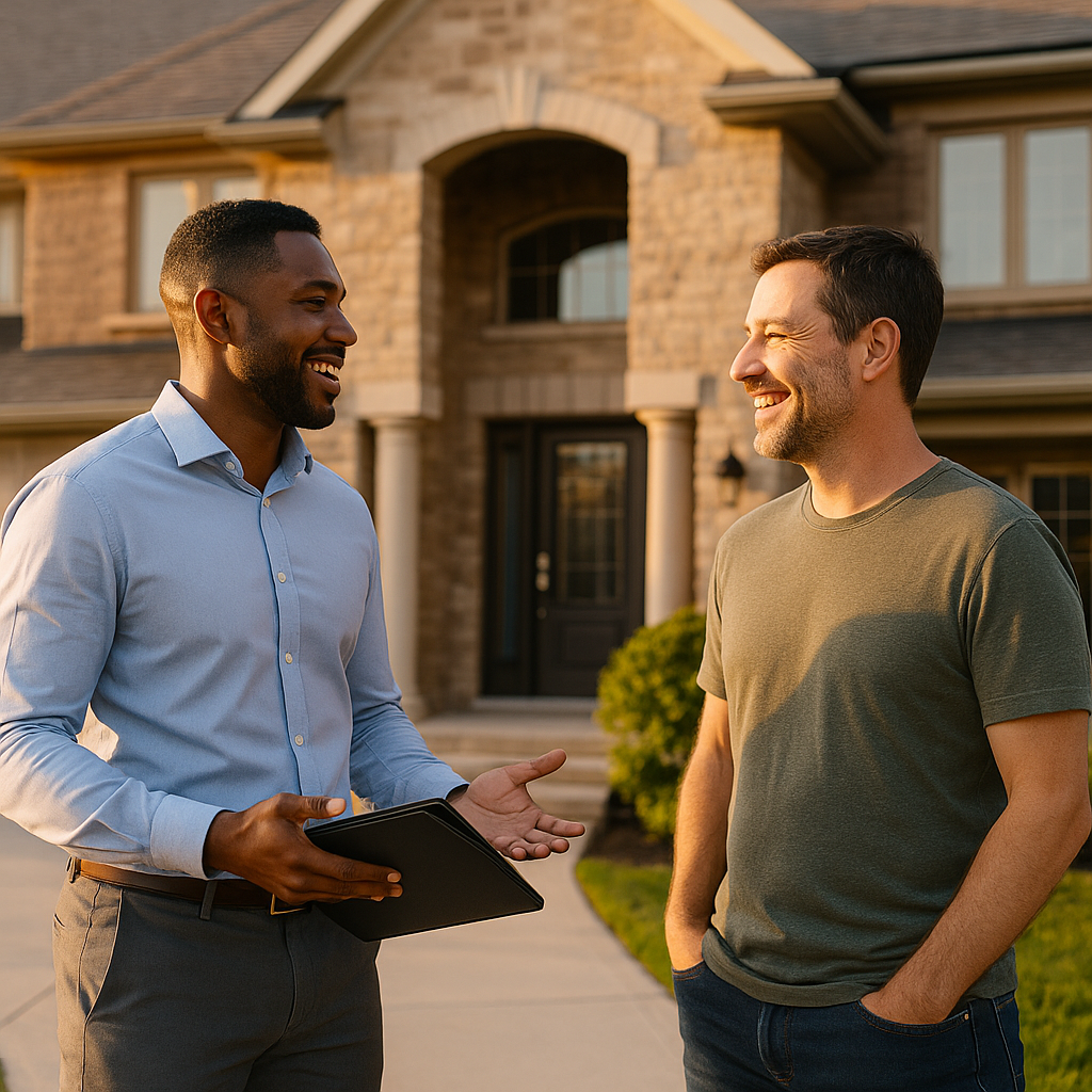 Your Windsor Landian listing agent meeting a client