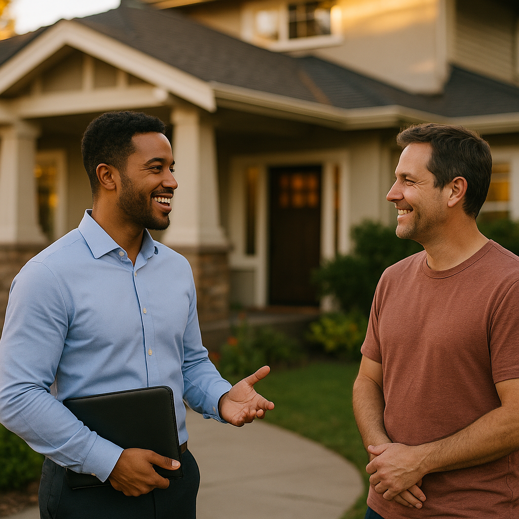 Your Sacramento Landian listing agent meeting a client
