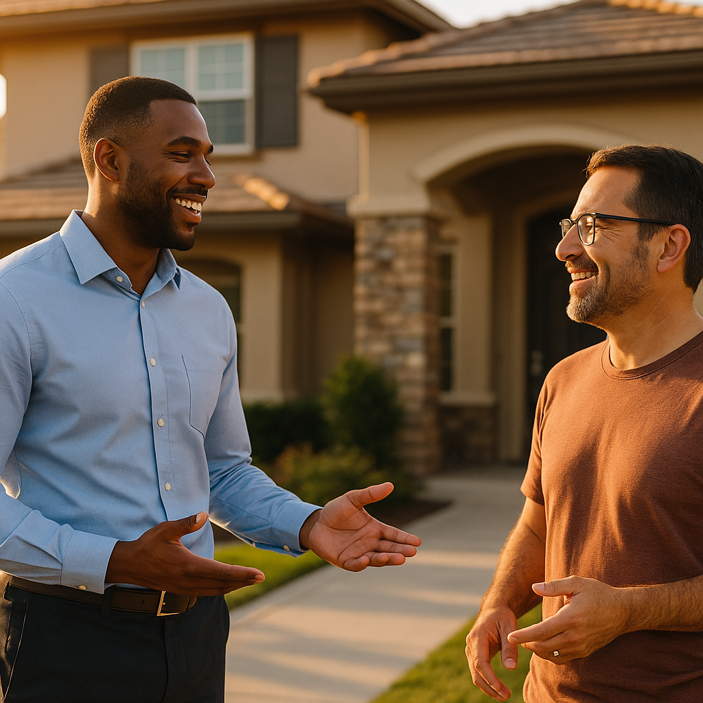 Your Stockton Landian listing agent meeting a client