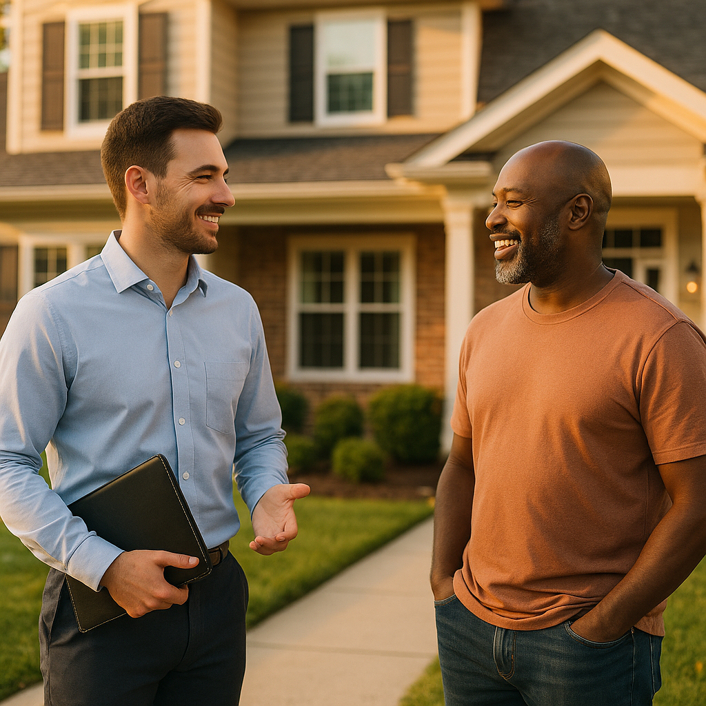 Your Manassas Landian listing agent meeting a client