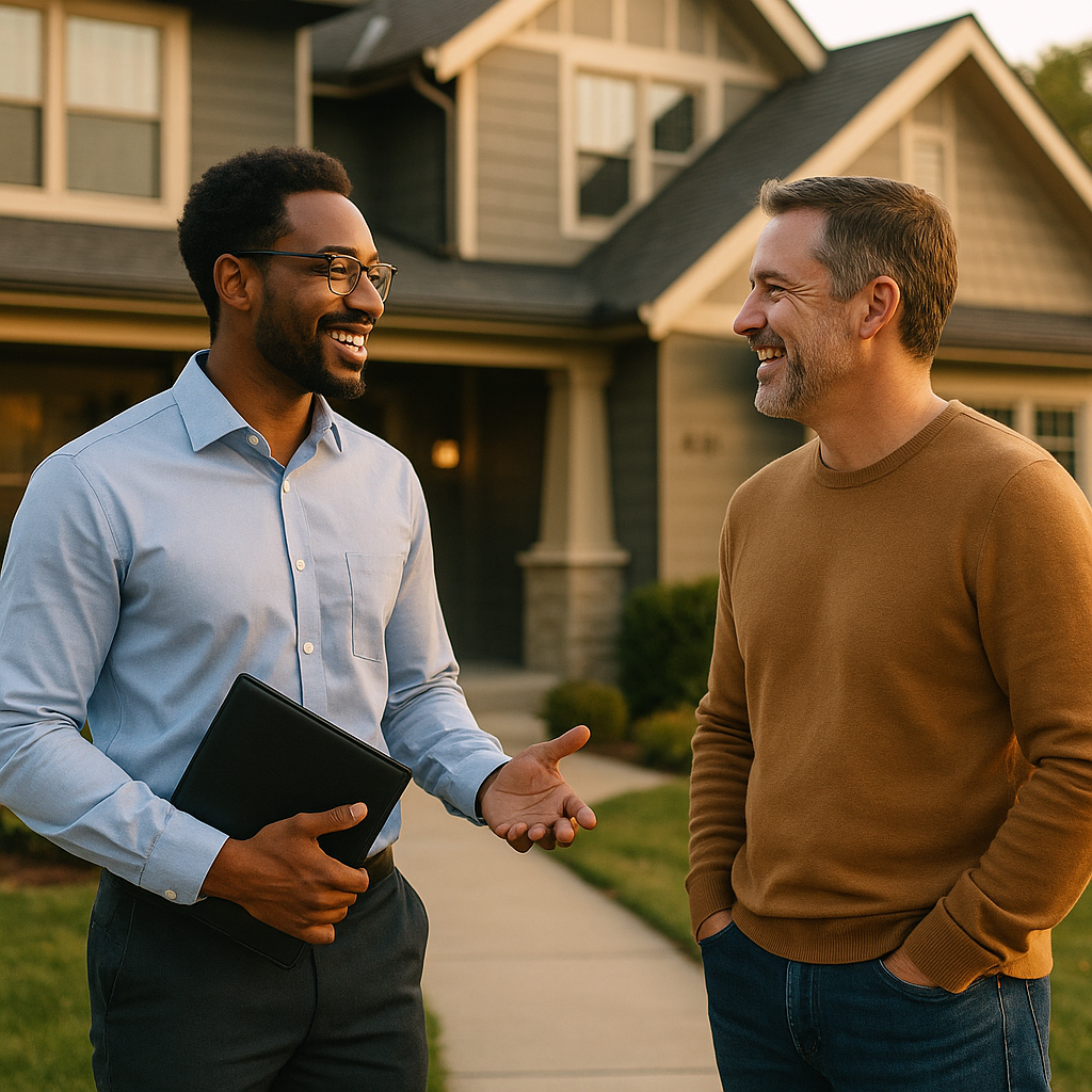 Your Kansas City Landian listing agent meeting a client