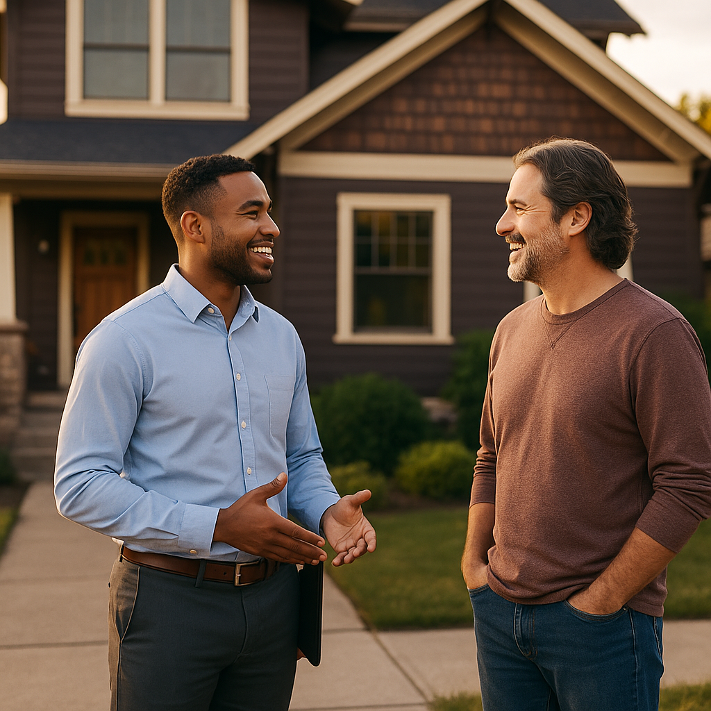Your Duluth Landian listing agent meeting a client