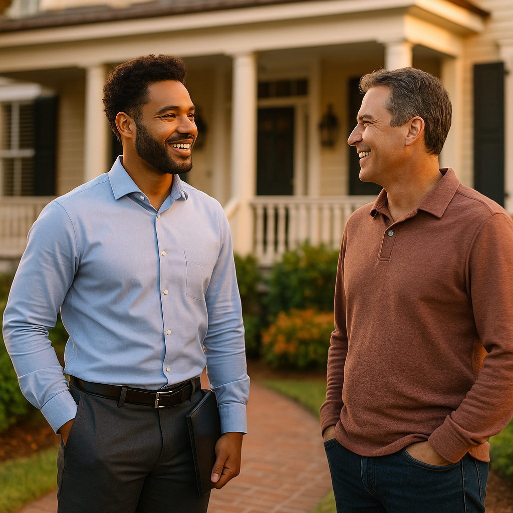 Your Charleston Landian listing agent meeting a client