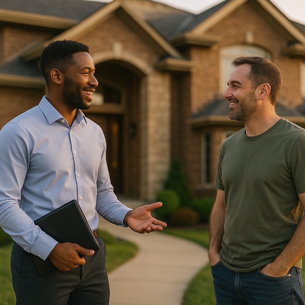 Your Oak Lawn Landian listing agent meeting a client