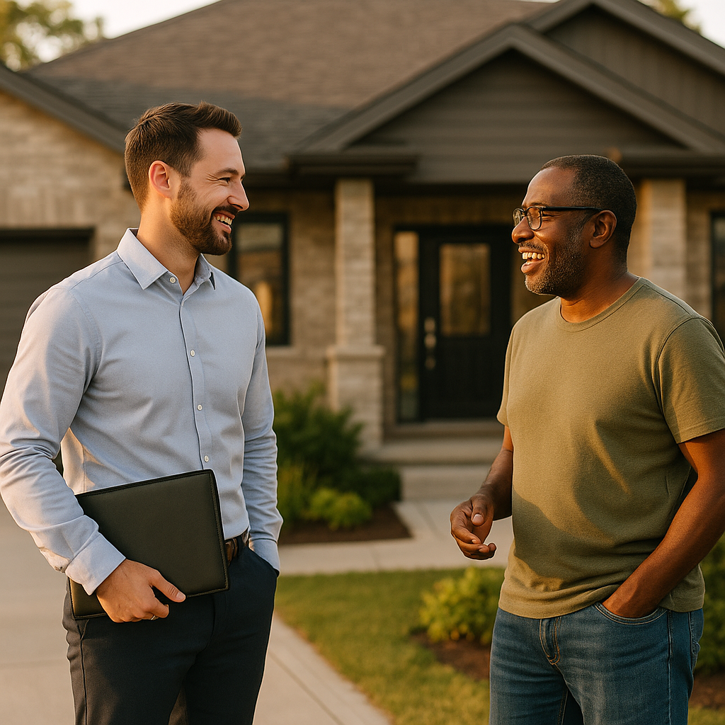 Your Sudbury Landian listing agent meeting a client