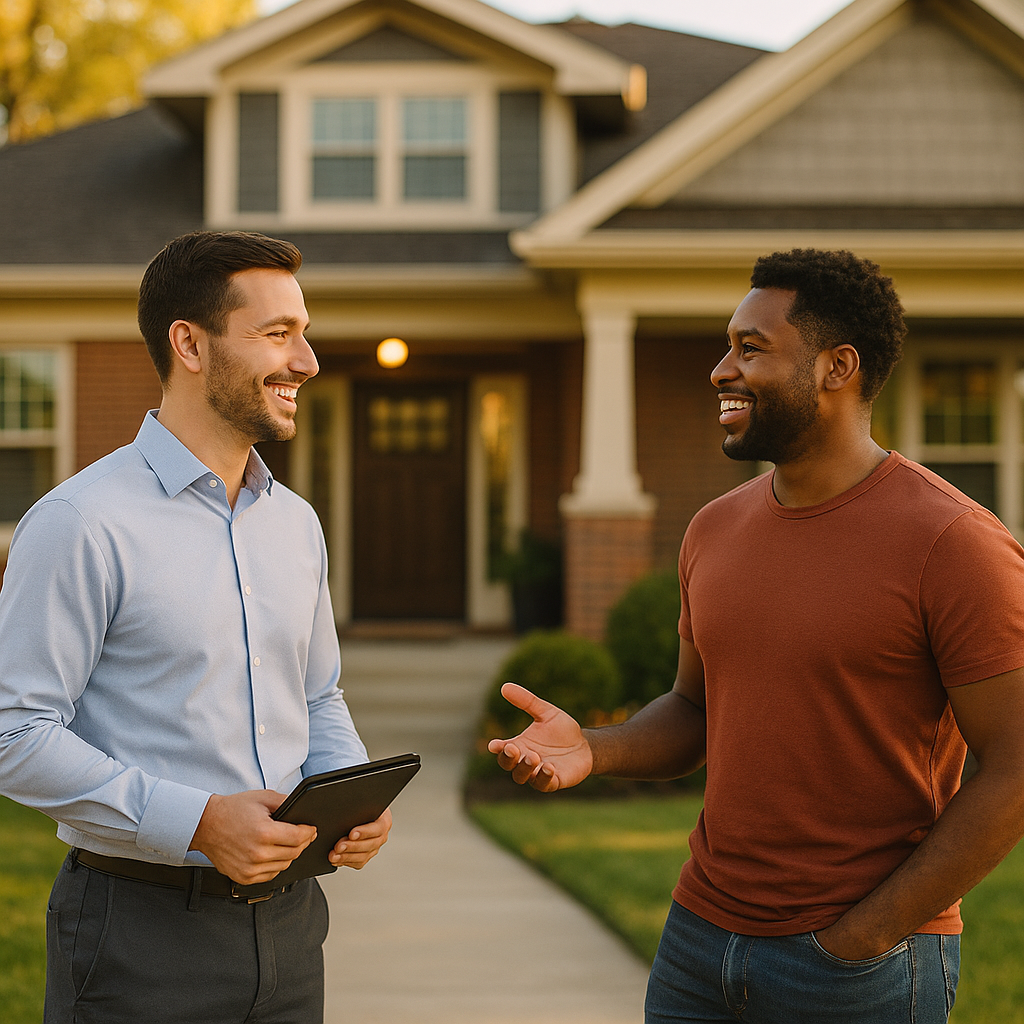 Your Indianapolis Landian listing agent meeting a client