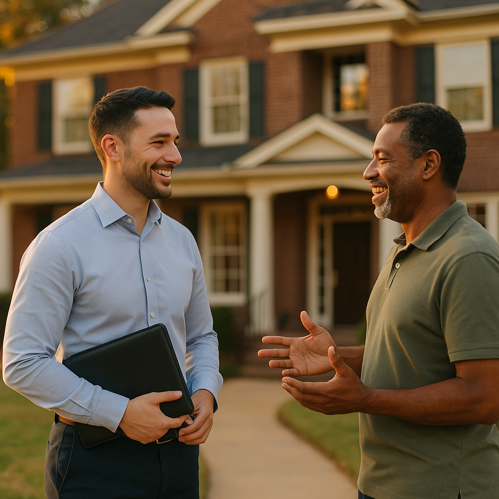 Your Jackson Landian listing agent meeting a client