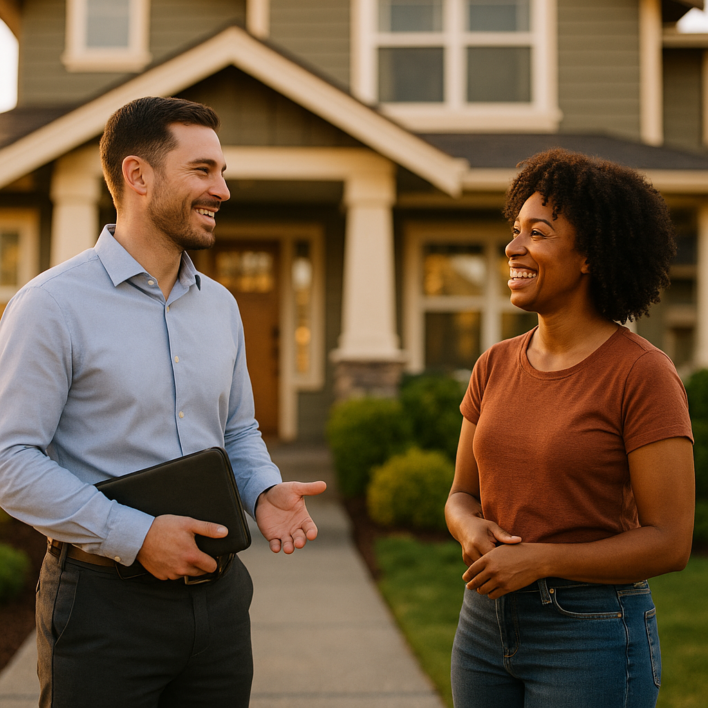 Your Olympia Landian listing agent meeting a client
