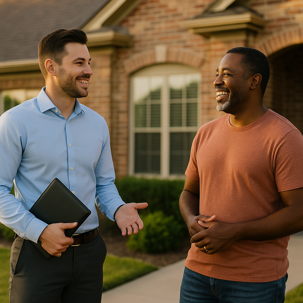 Your Amarillo Landian listing agent meeting a client