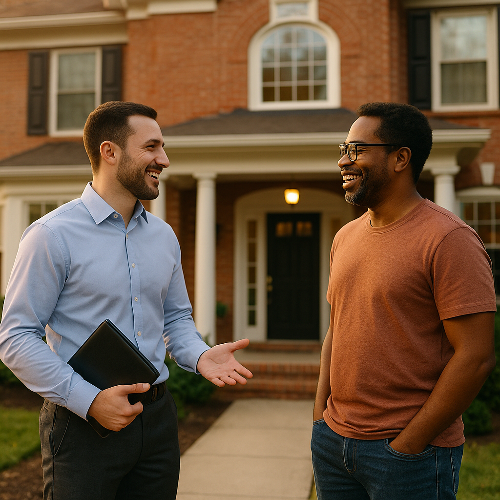 Your Trenton Landian listing agent meeting a client