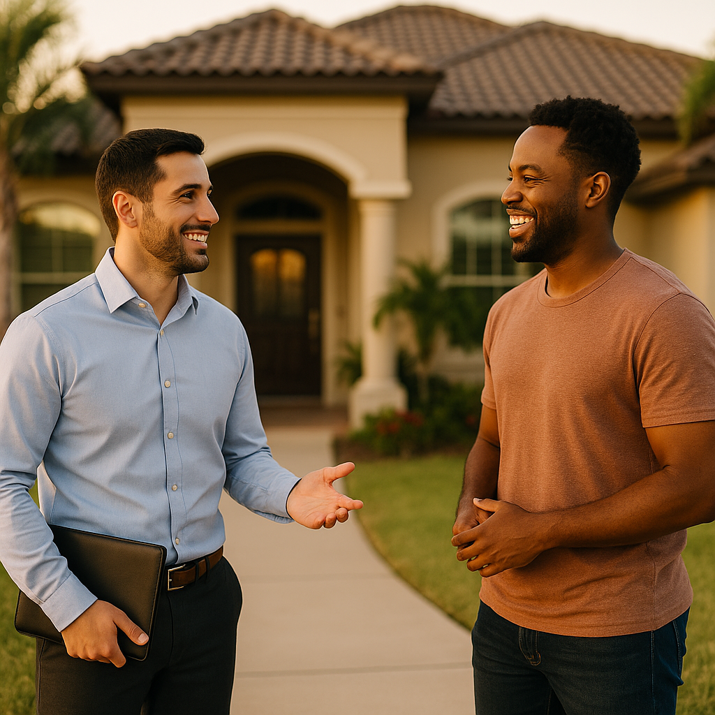 Your Corpus Christi Landian listing agent meeting a client