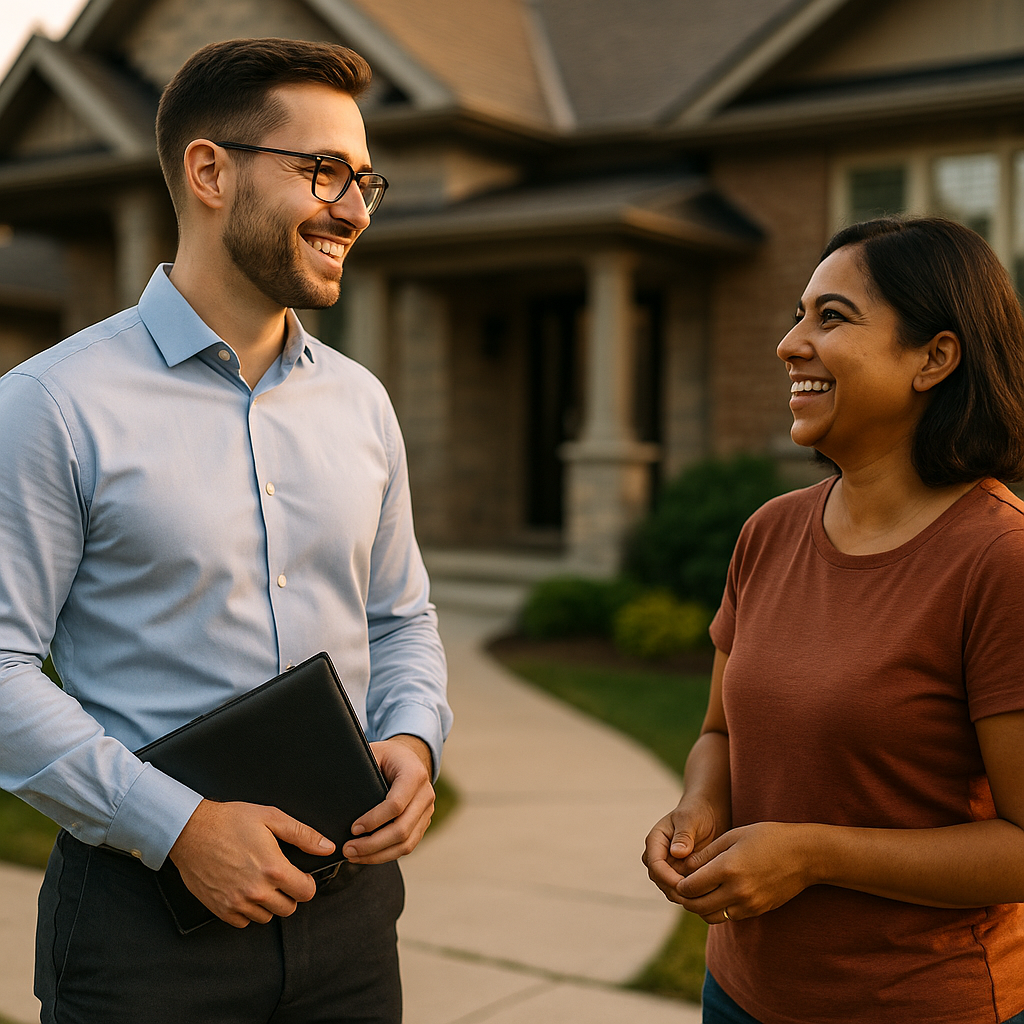 Your London Landian listing agent meeting a client