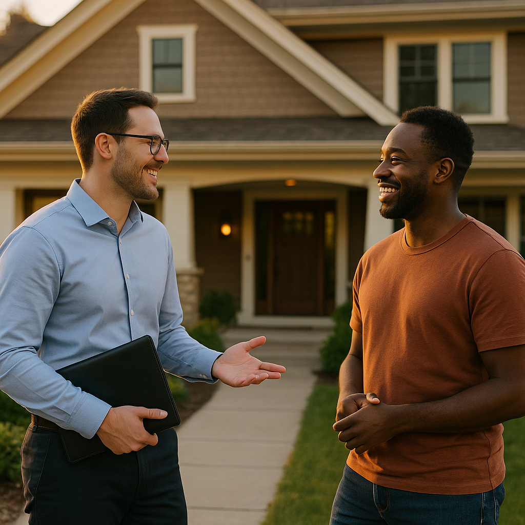 Your Minneapolis Landian listing agent meeting a client