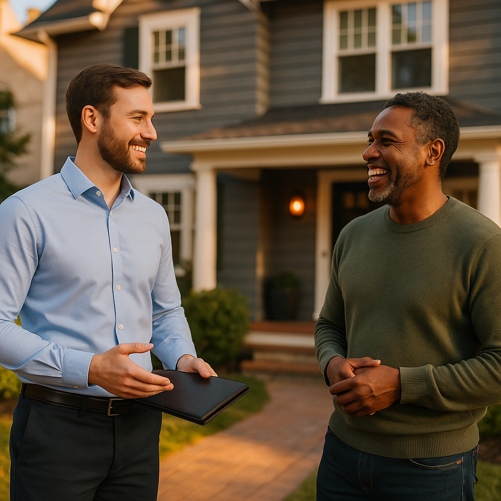 Your Morristown Landian listing agent meeting a client