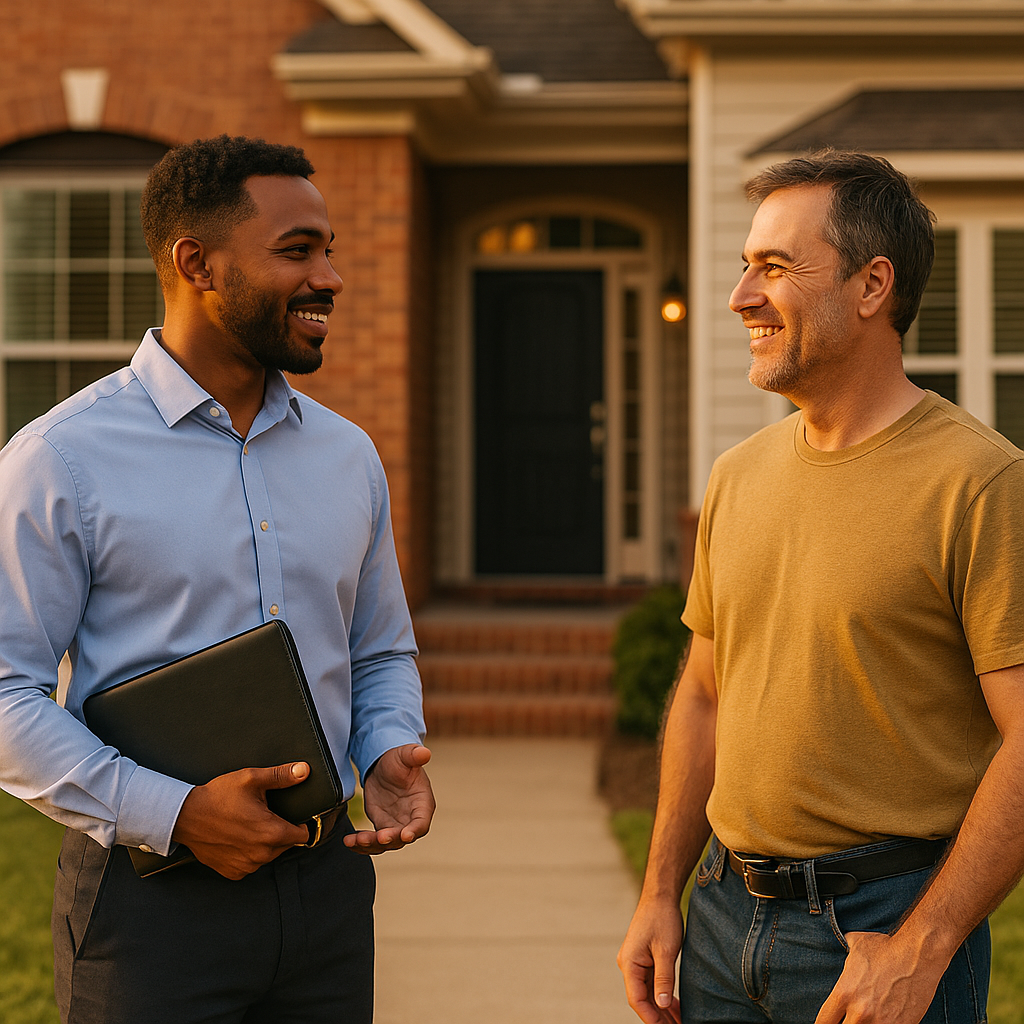Your Rock Hill Landian listing agent meeting a client