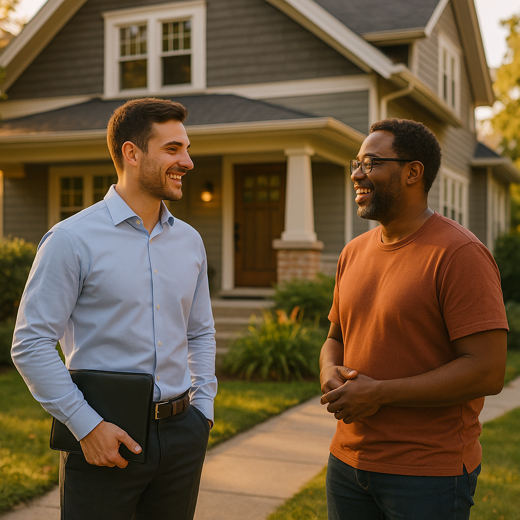 Your Evanston Landian listing agent meeting a client