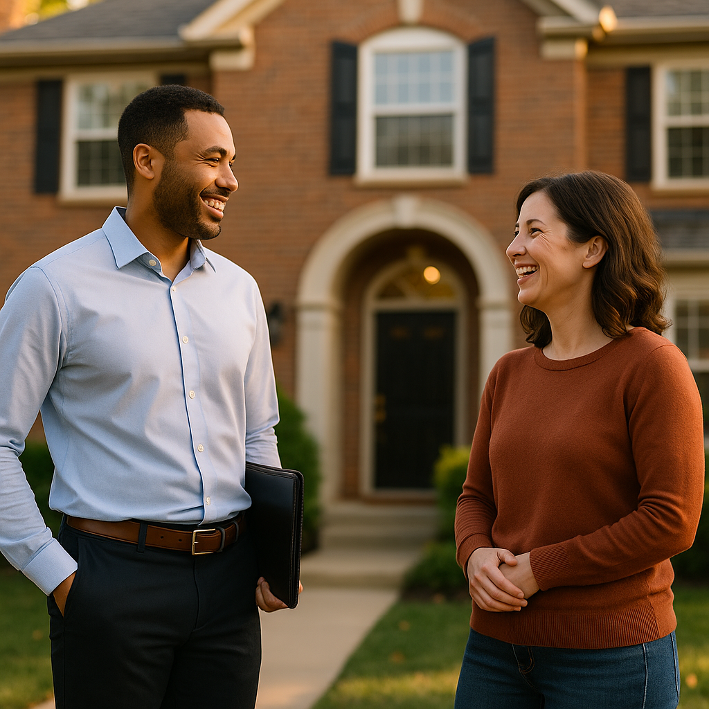 Your St. Louis Landian listing agent meeting a client