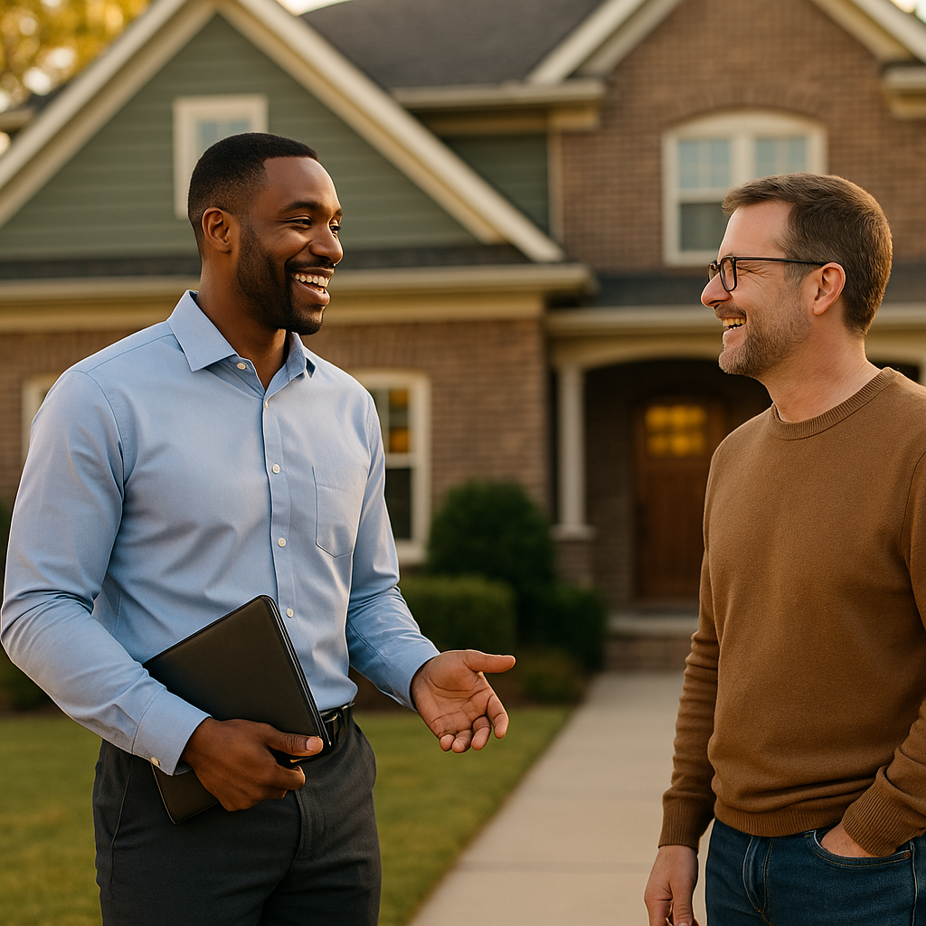Your Flint Landian listing agent meeting a client