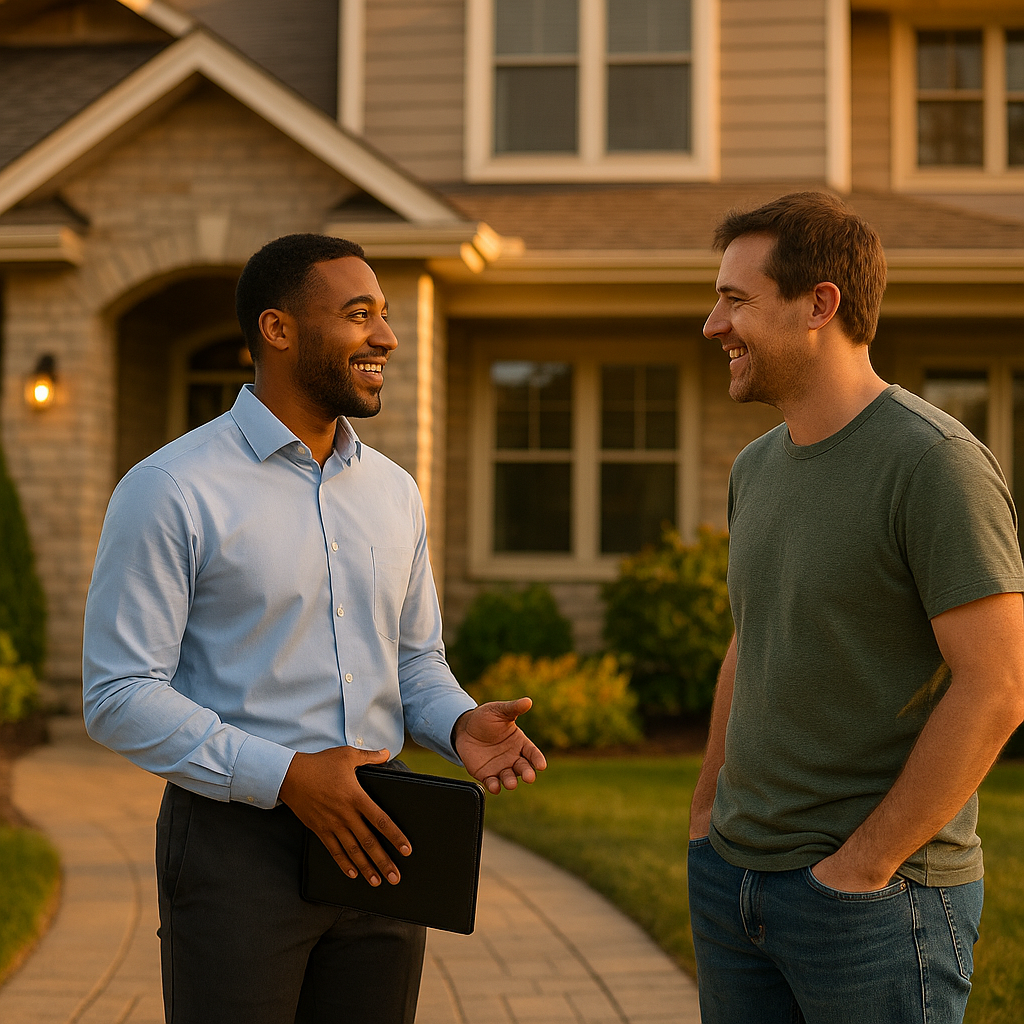 Your Green Bay Landian listing agent meeting a client