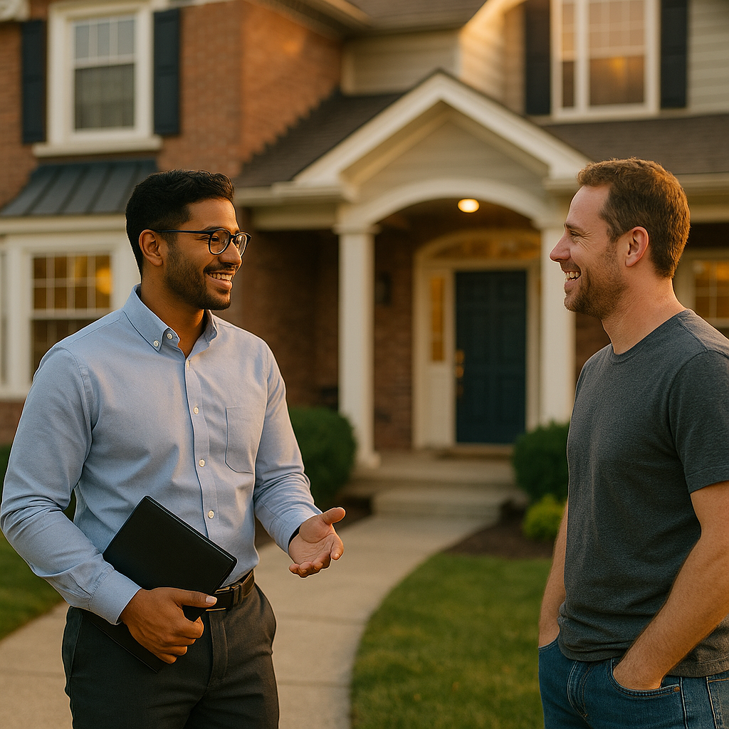 Your Reading Landian listing agent meeting a client