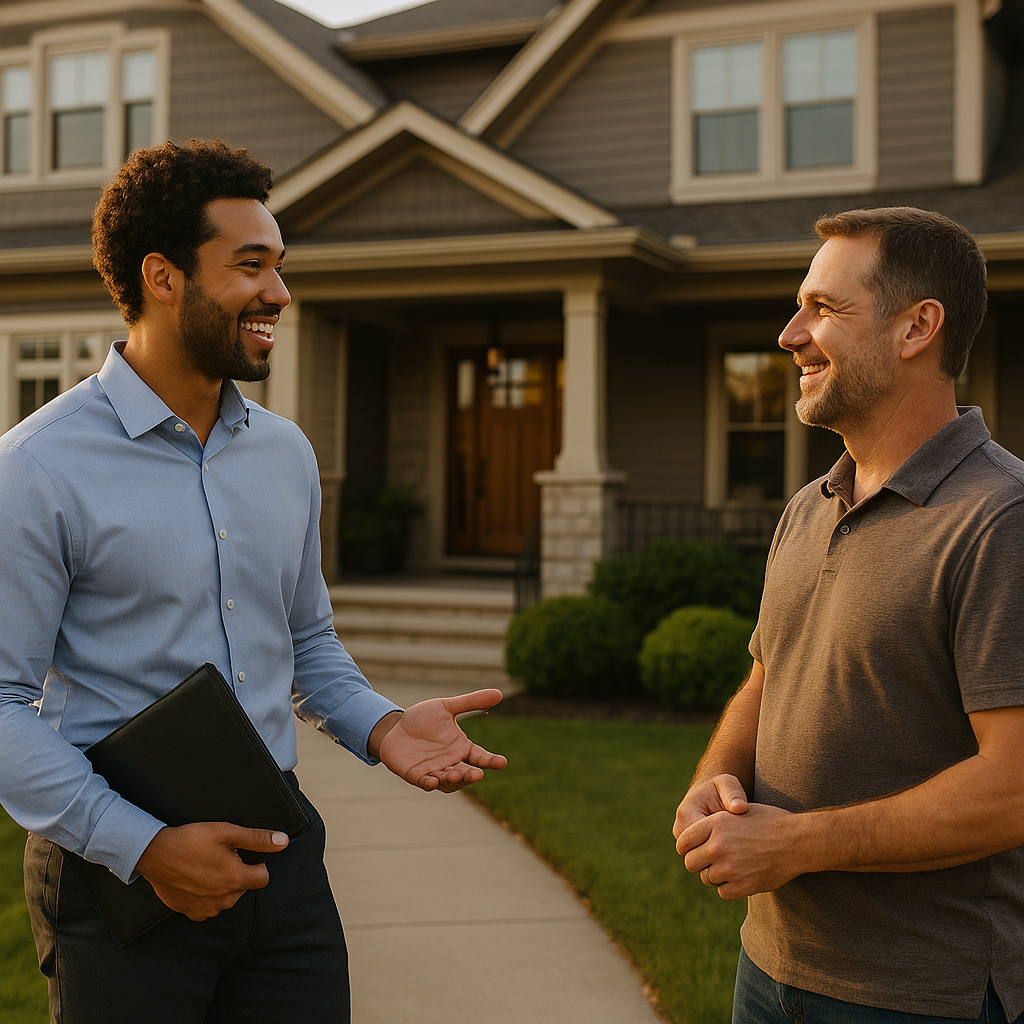 Your Erie Landian listing agent meeting a client