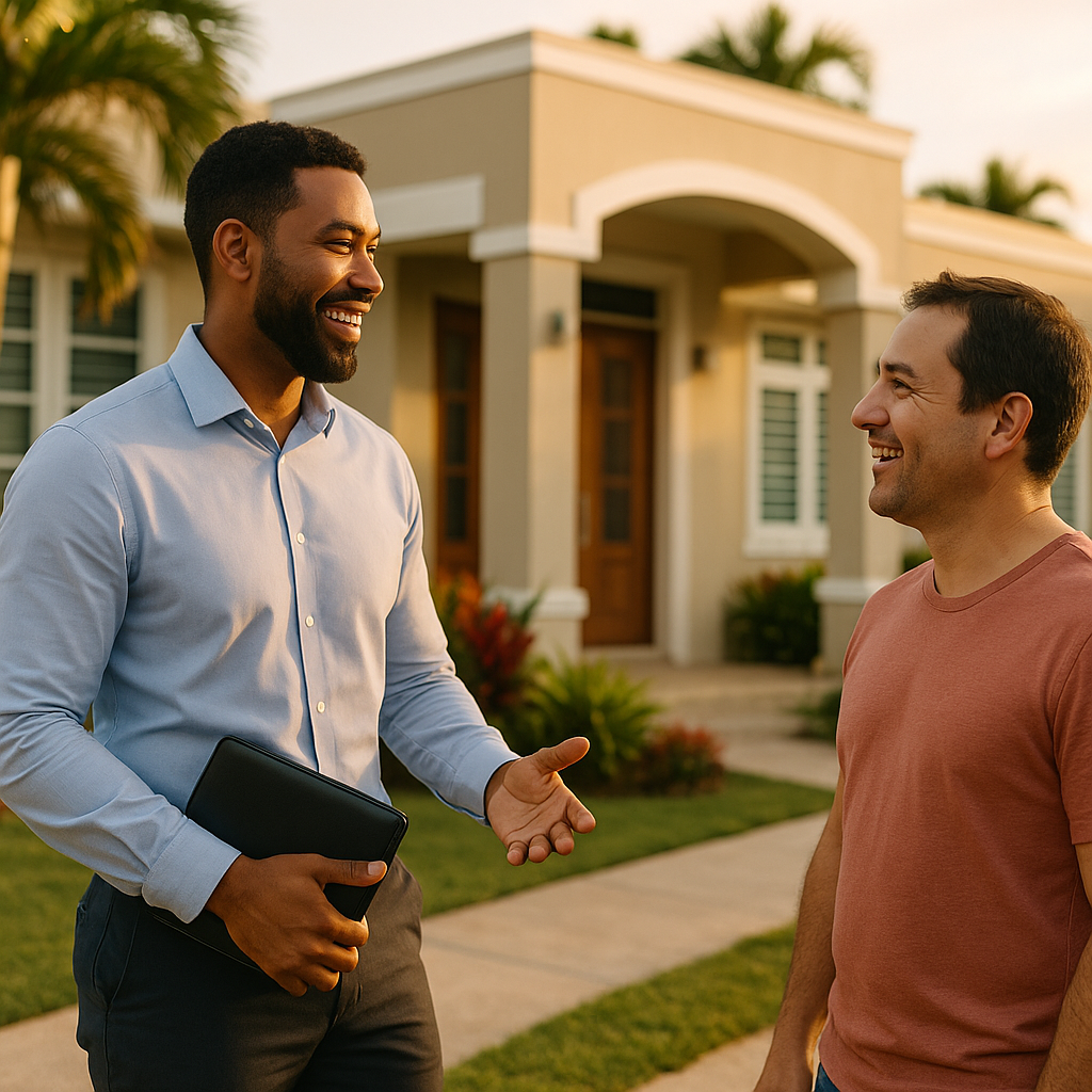 Your Luquillo Landian listing agent meeting a client