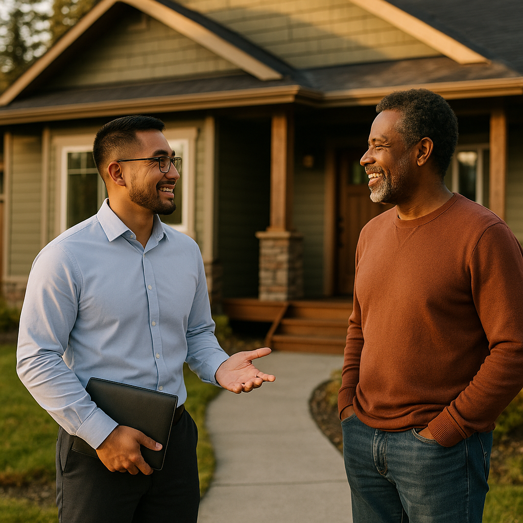 Your Fairbanks Landian listing agent meeting a client