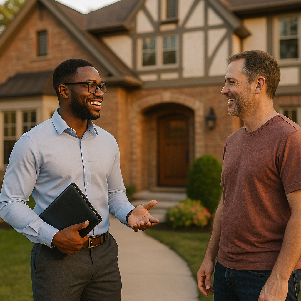 Your Toledo Landian listing agent meeting a client