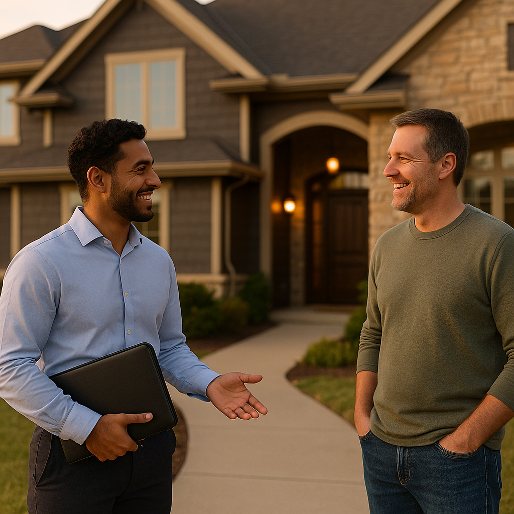 Your Topeka Landian listing agent meeting a client