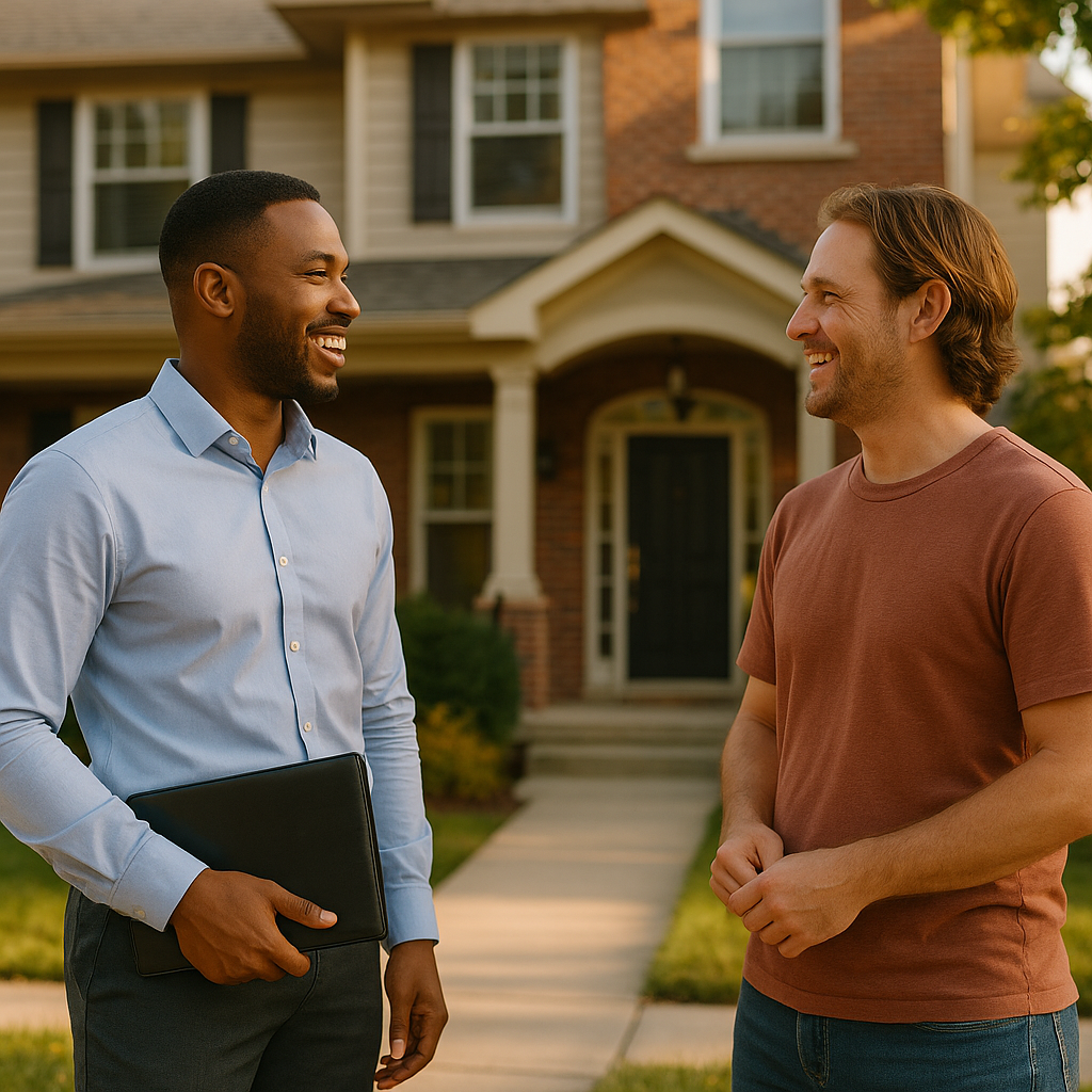 Your Columbus Landian listing agent meeting a client
