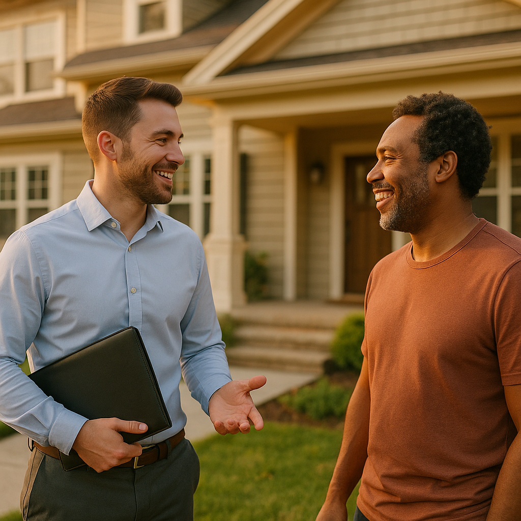Your Springfield Landian listing agent meeting a client
