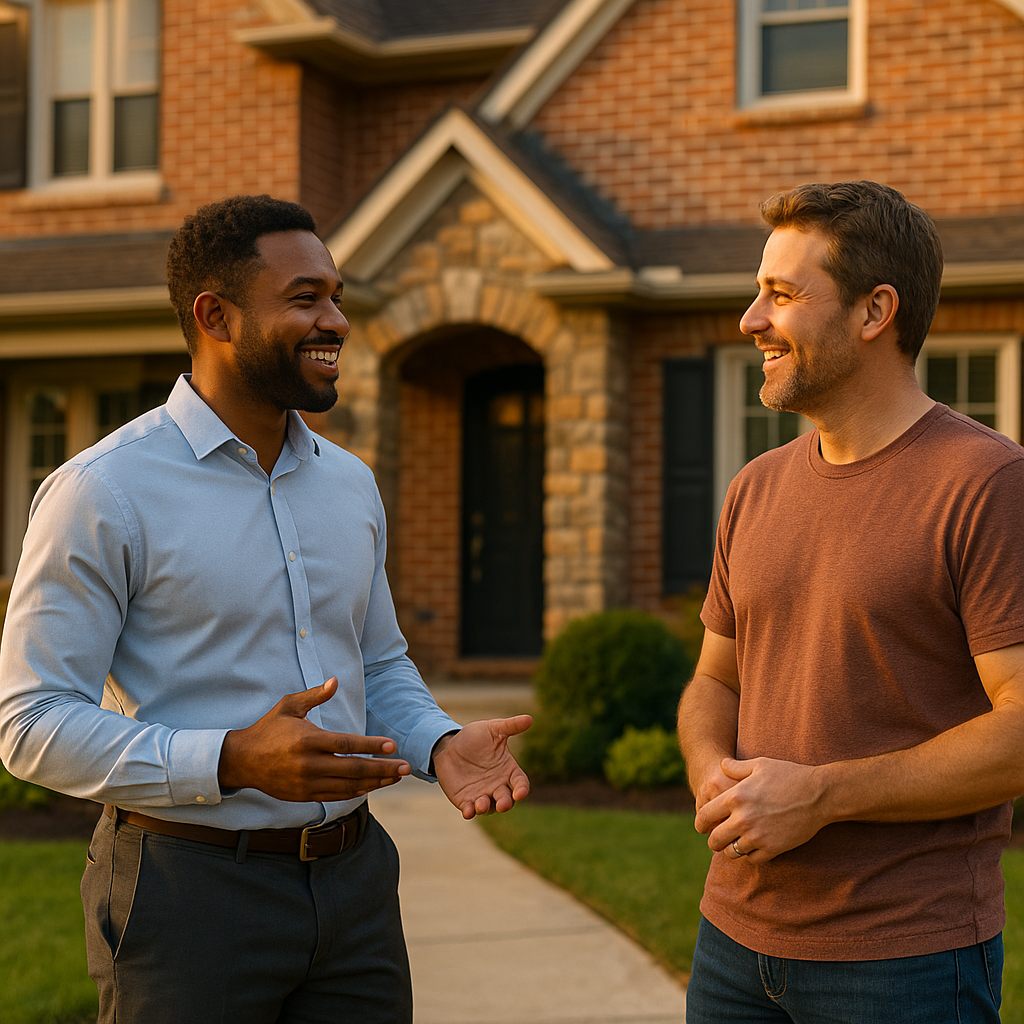 Your York Landian listing agent meeting a client