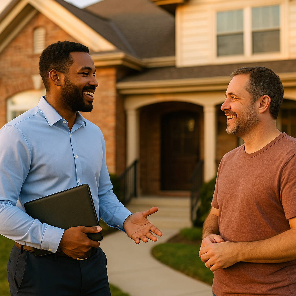 Your Belleville Landian listing agent meeting a client