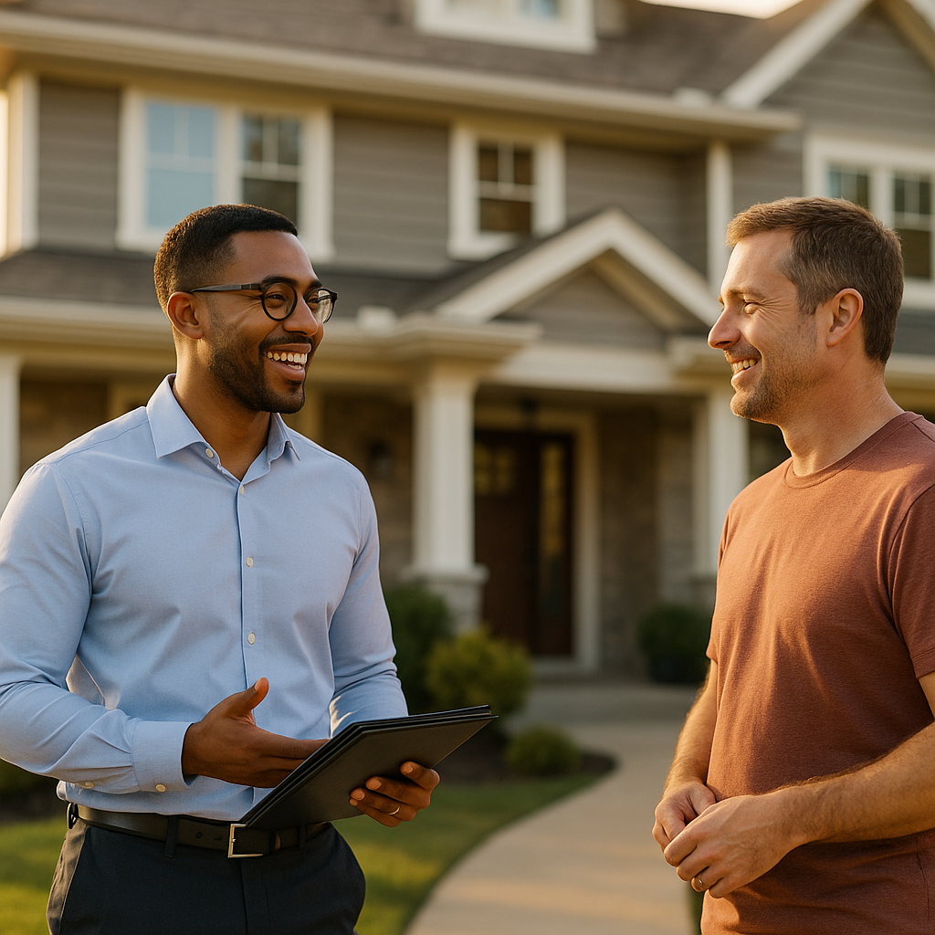 Your Cedar Rapids Landian listing agent meeting a client