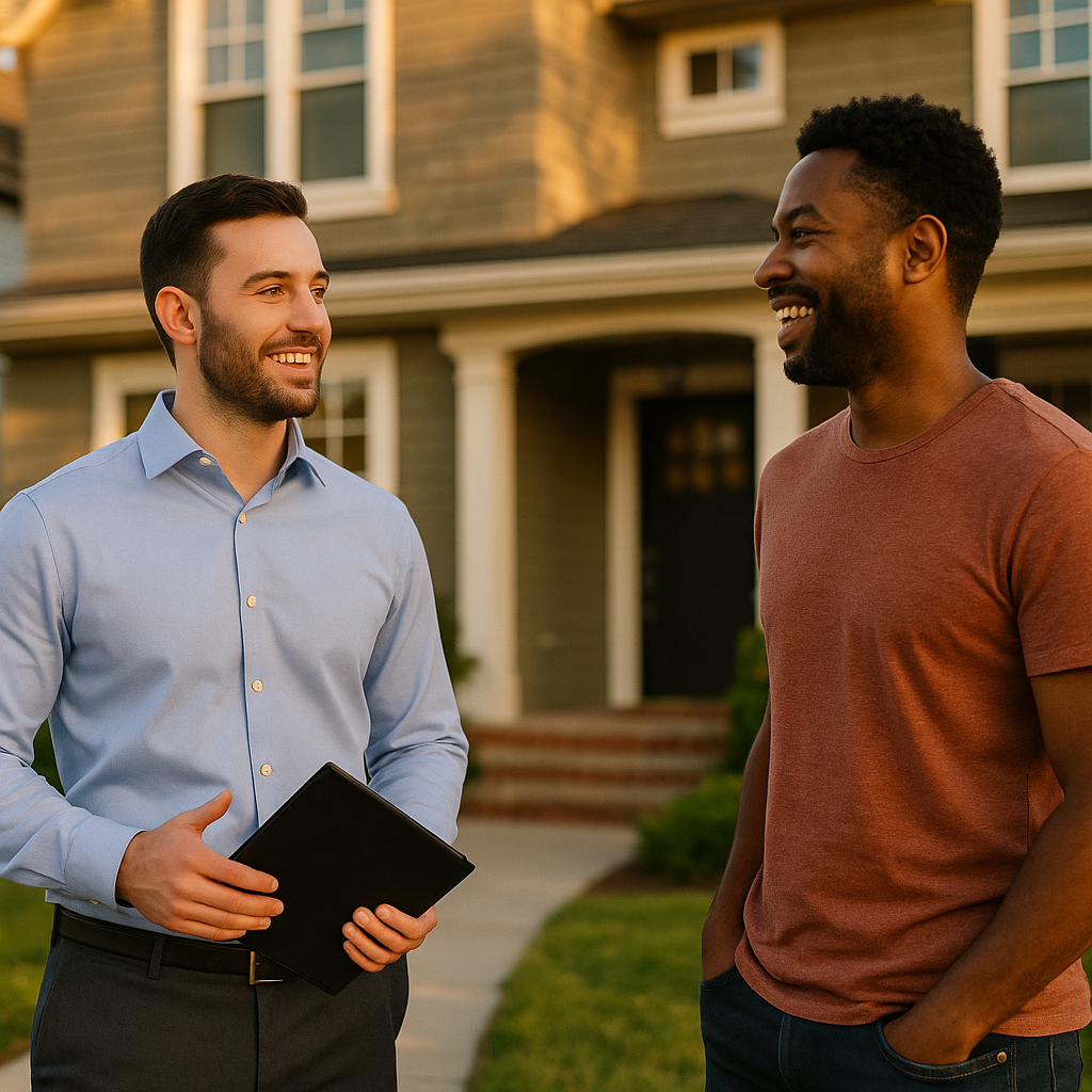 Your New Brunswick Landian listing agent meeting a client