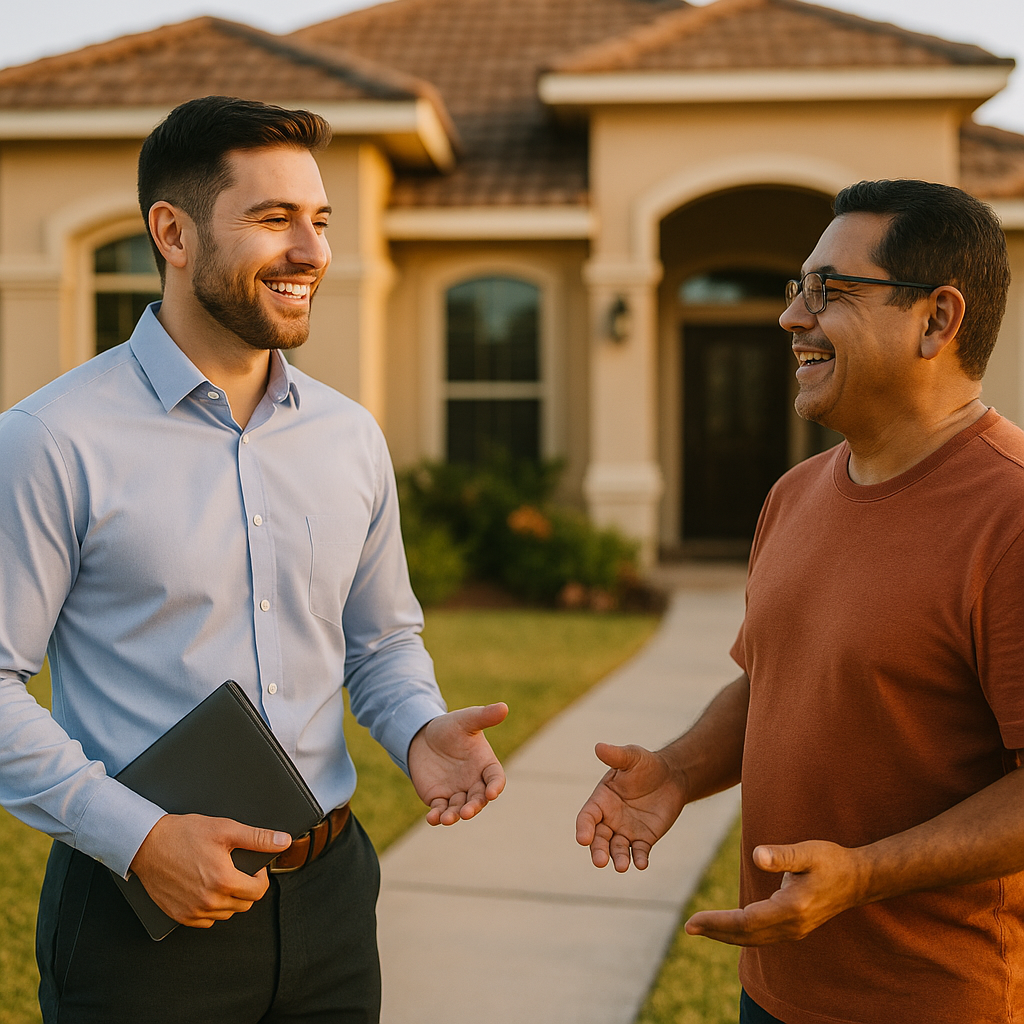 Your Brownsville Landian listing agent meeting a client