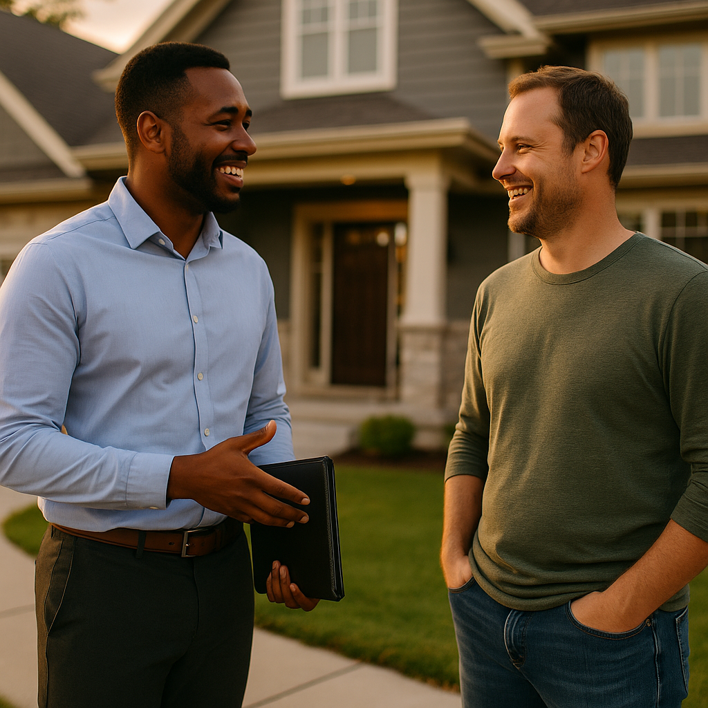 Your Rochester Landian listing agent meeting a client