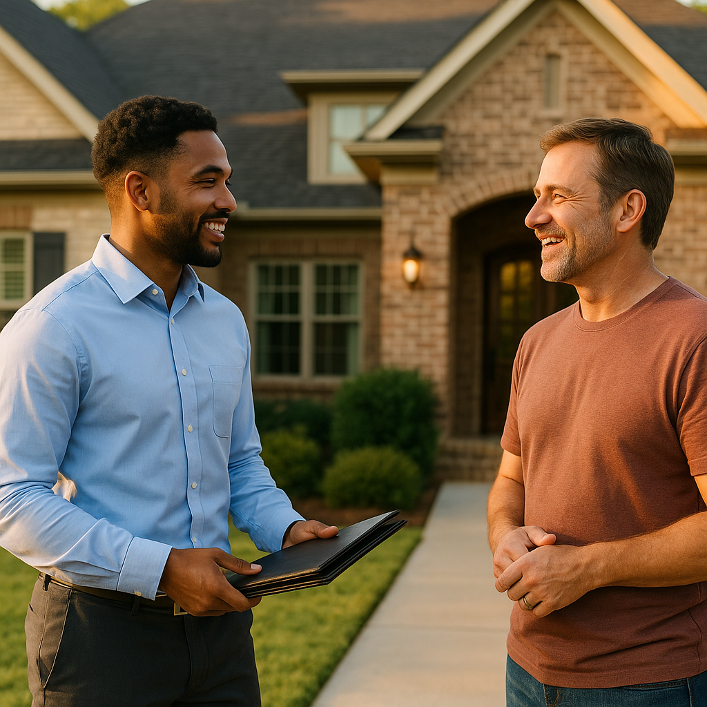 Your Little Rock Landian listing agent meeting a client