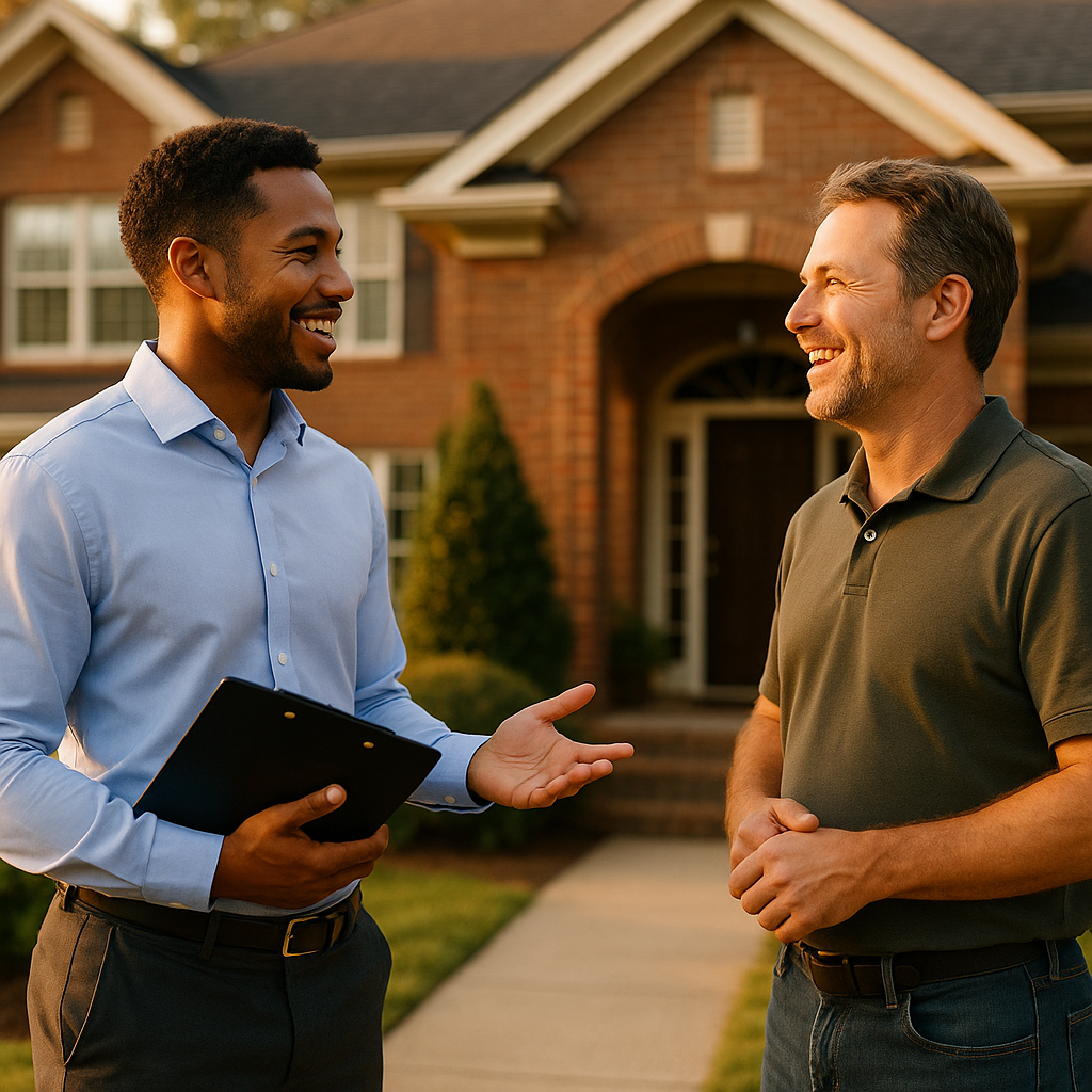 Your Columbus Landian listing agent meeting a client