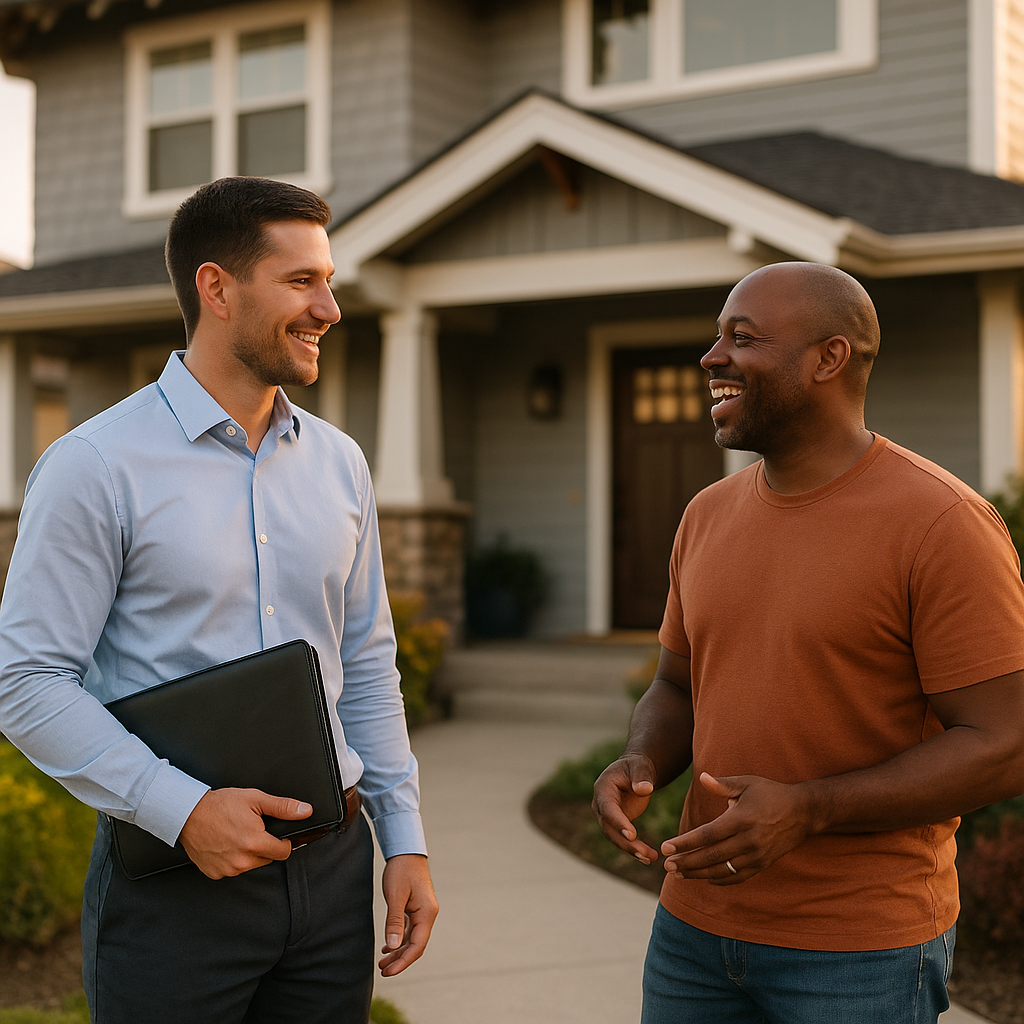 Your Boise Landian listing agent meeting a client