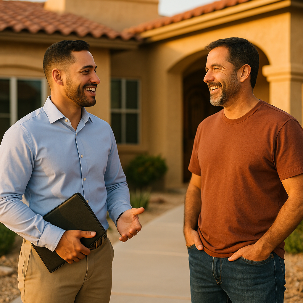 Your El Paso Landian listing agent meeting a client