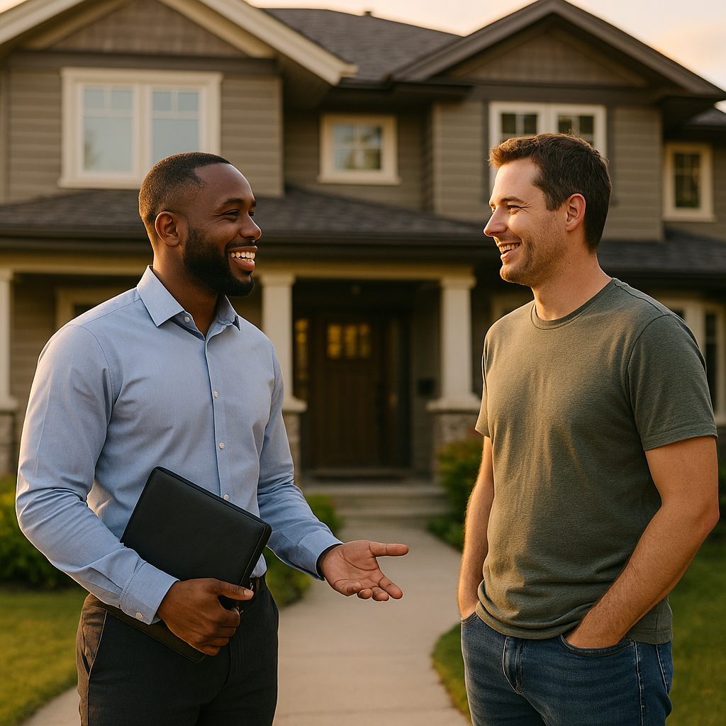 Your Regina Landian listing agent meeting a client