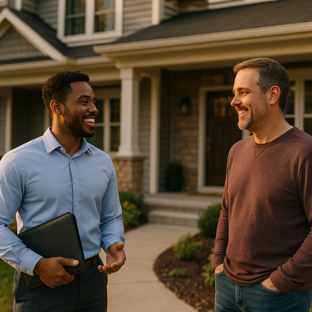 Your Columbia Landian listing agent meeting a client