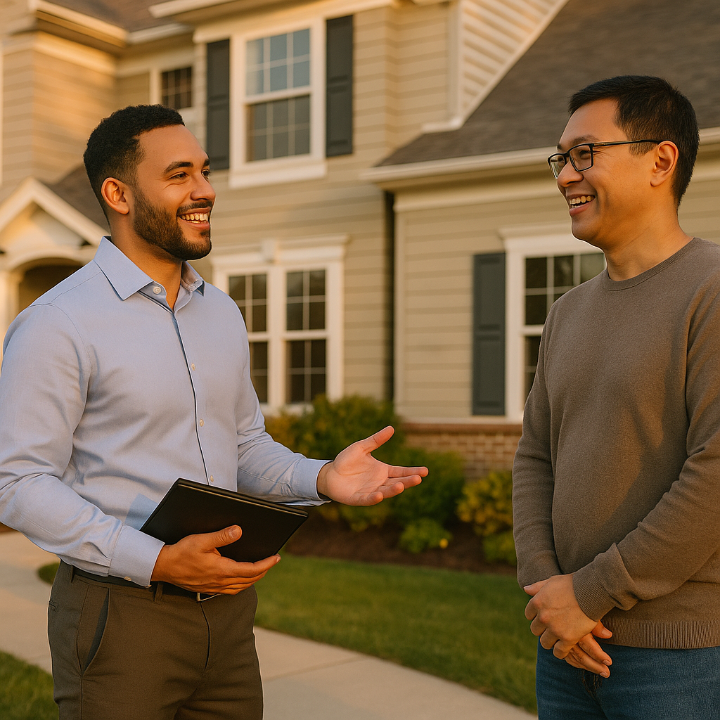 Your South Brunswick Township Landian listing agent meeting a client
