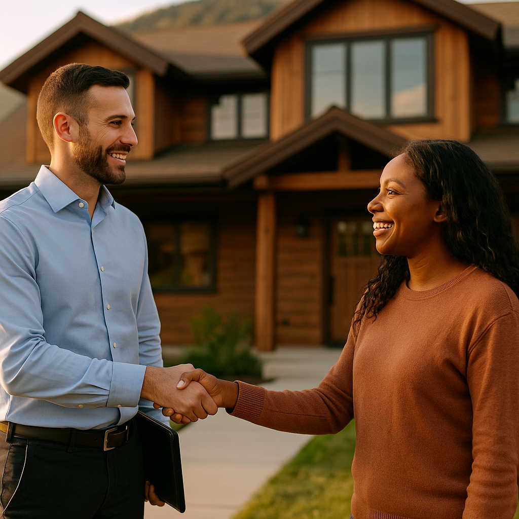 Your Jackson Landian listing agent meeting a client