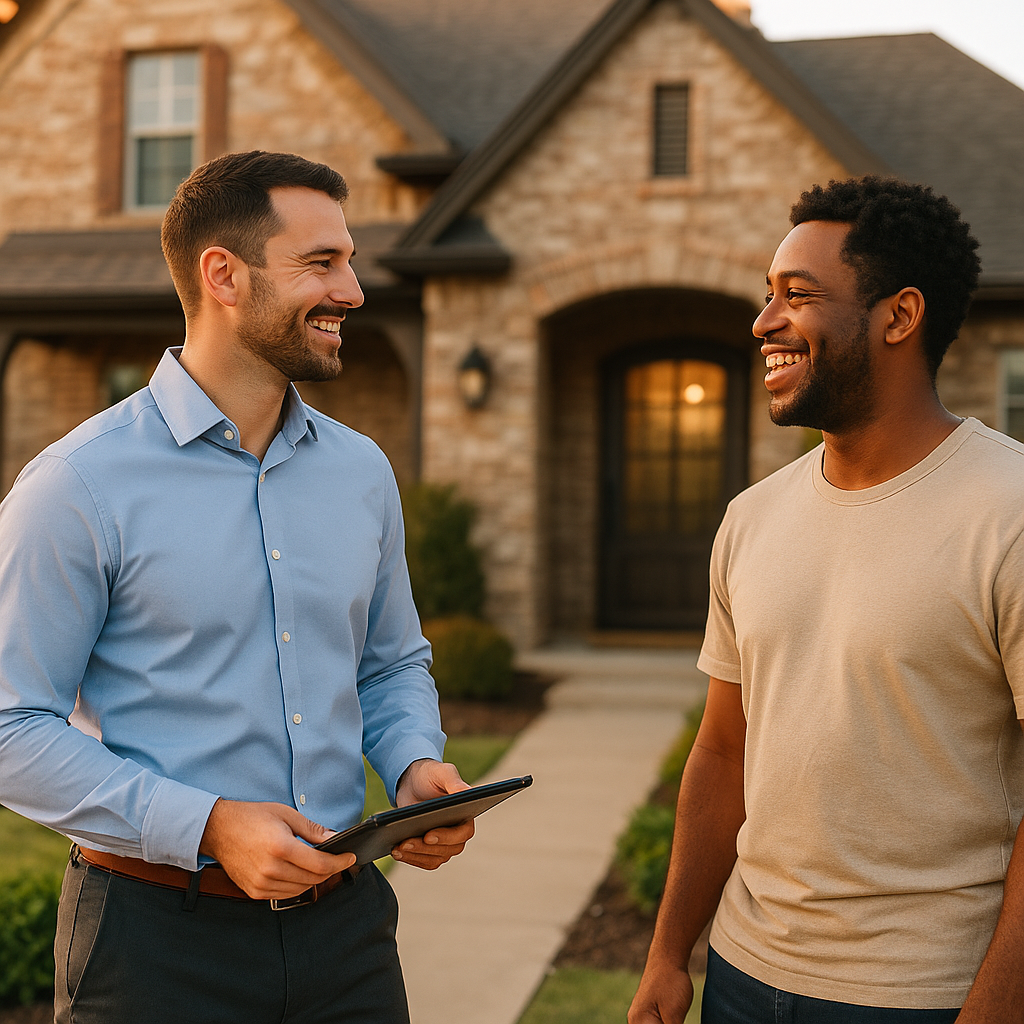 Your Tulsa Landian listing agent meeting a client