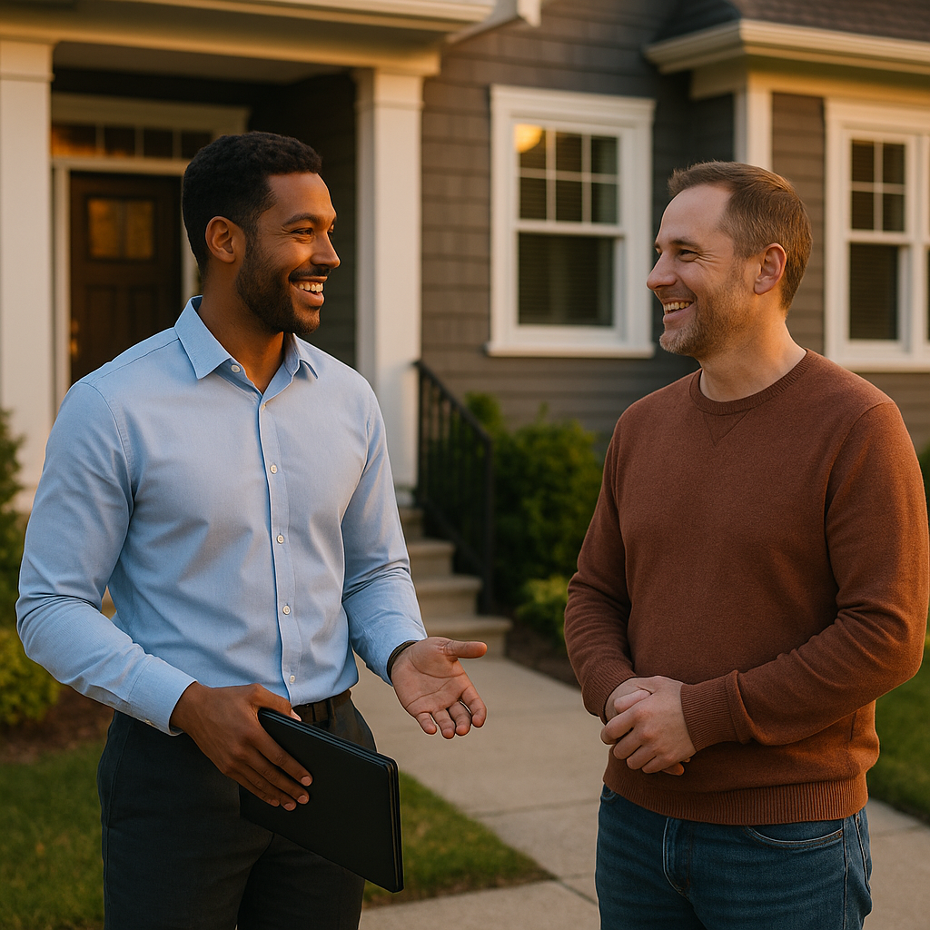 Your Saint John Landian listing agent meeting a client